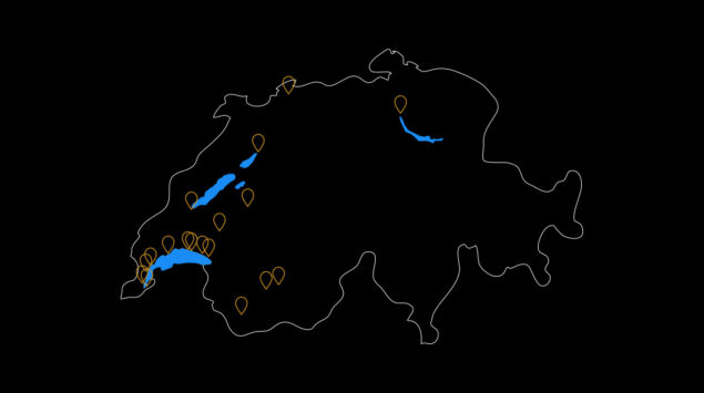 Karte der Schweiz kaufengold.ch