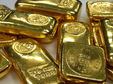 Der Goldstandard, als die Finanzen unter dem Einfluss von Gold standen