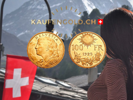 Schweizer Vreneli-Goldmünze